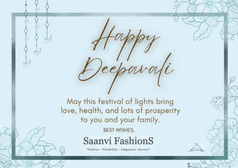 Cover image for A festive greeting card designed for Saanvi FashionS