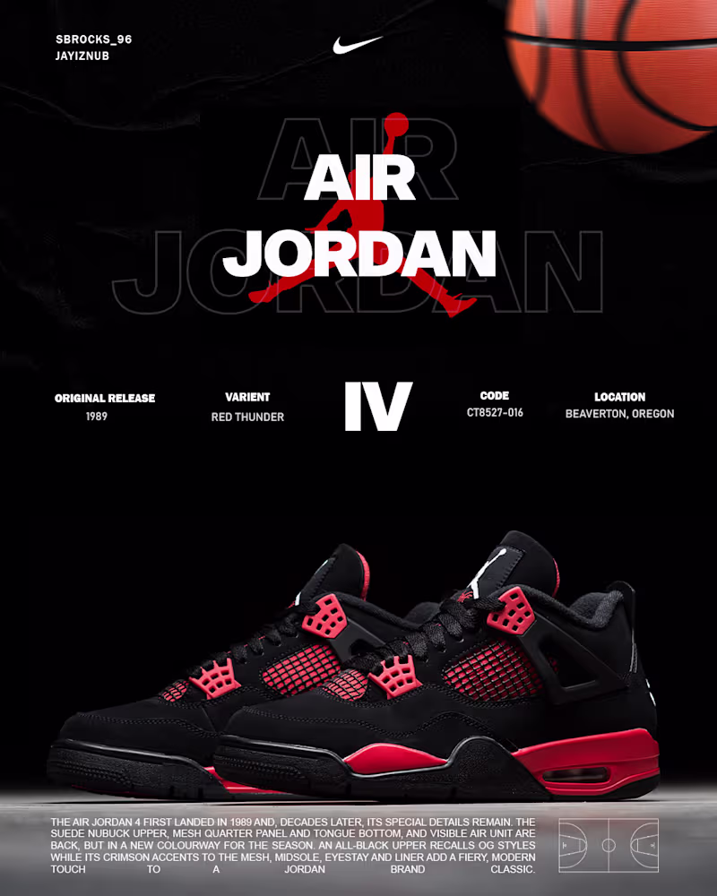 Cover image for Air Jordan IV