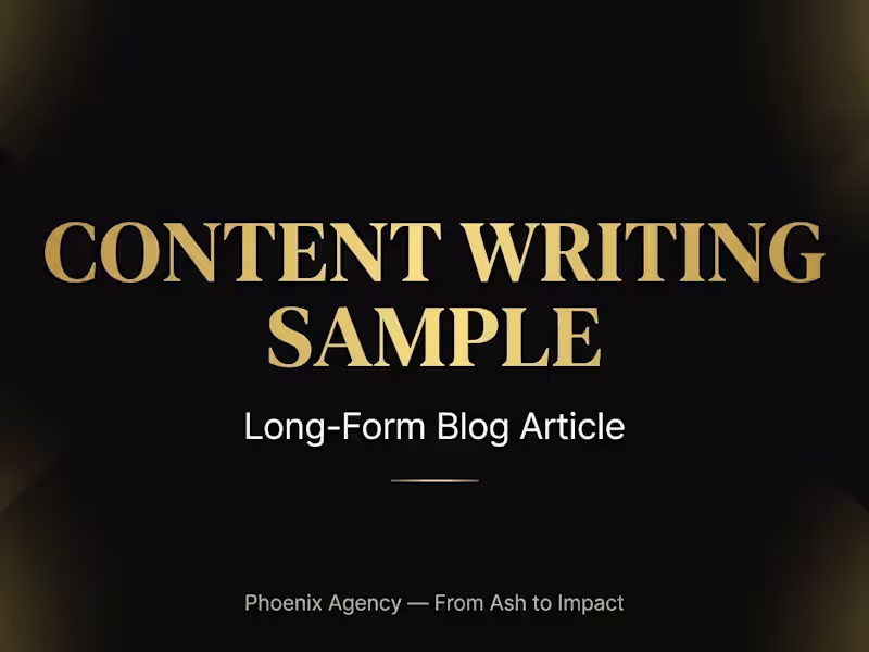 Cover image for B2B Content Marketing Strategy — Long-Form Blog