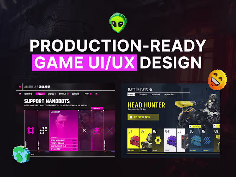 Cover image for Production-Ready Game UI/UX Design