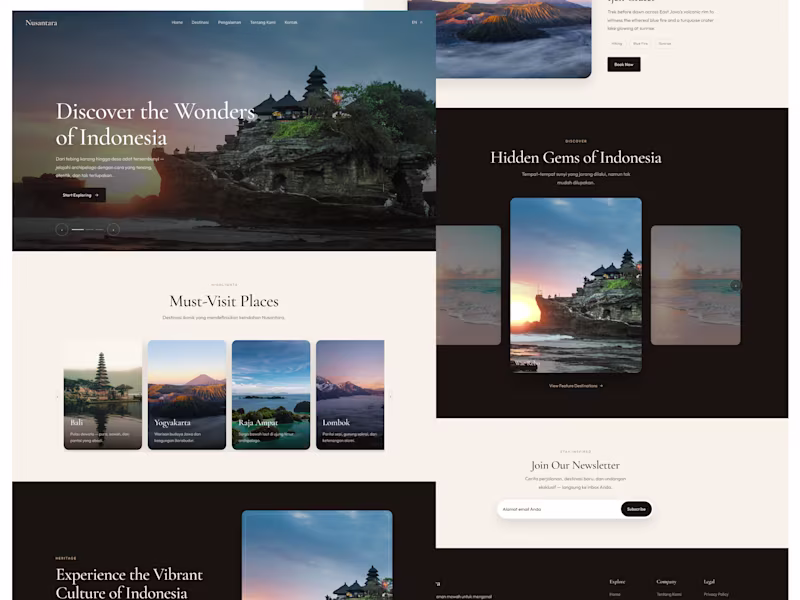 Cover image for Landing page - nusantara