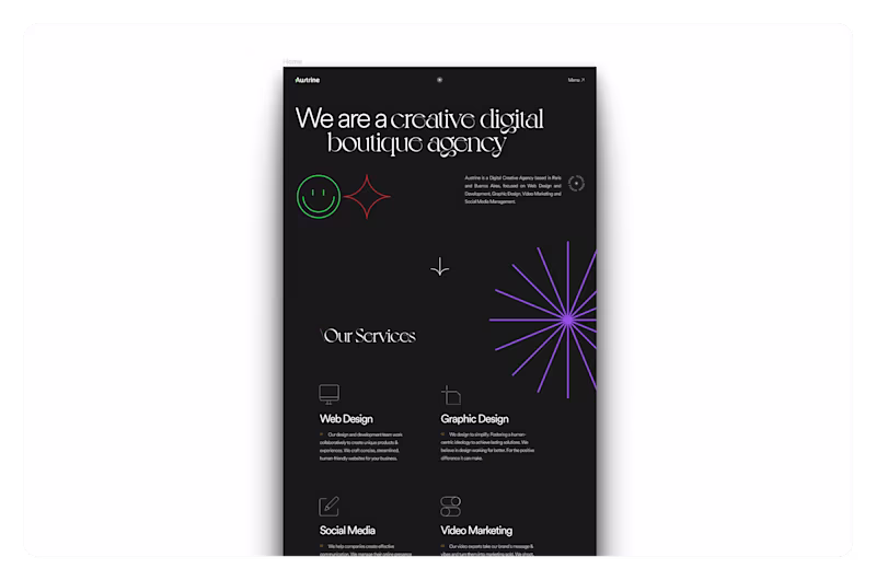 Cover image for Figma to Webflow Website for Austrine