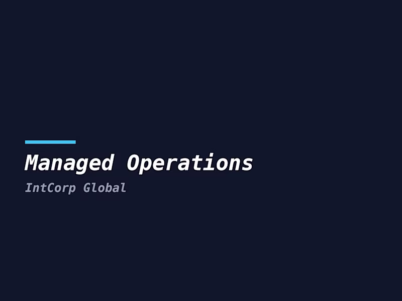 Cover image for Managed Operations — Run, Monitor, Maintain