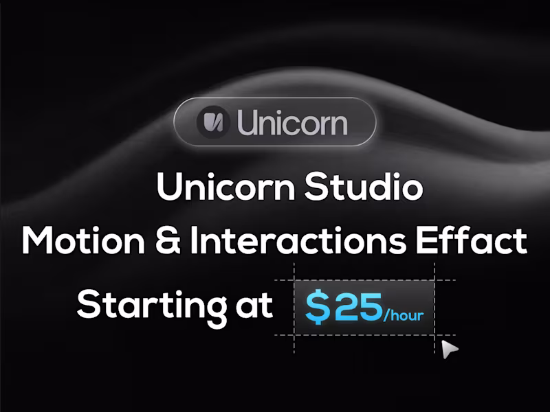 Cover image for Unicorn Studio Motion and Interaction Effects