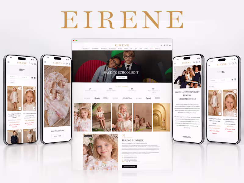 Cover image for Eirene Studio Website Build and