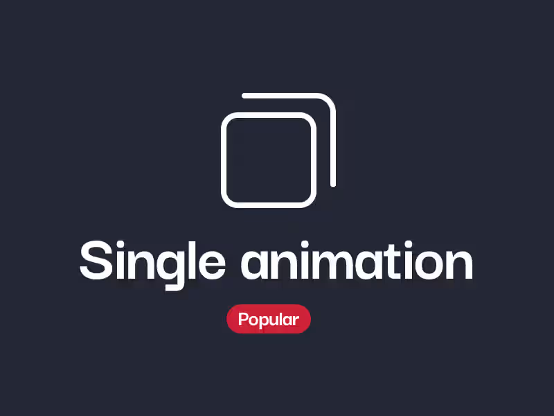 Cover image for Single Animation