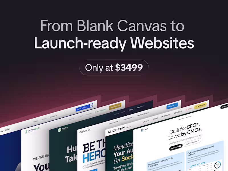 Cover image for From blank canvas to launch-ready websites