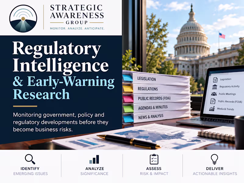 Cover image for I developed a regulatory intelligence