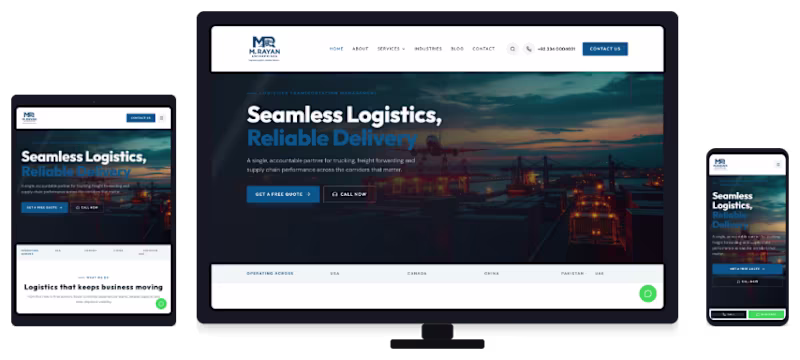 Cover image for LOGISTIC WEBSITE
