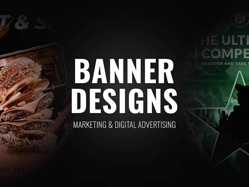 Cover image for Banner Designs for Marketing & Digital Advertising