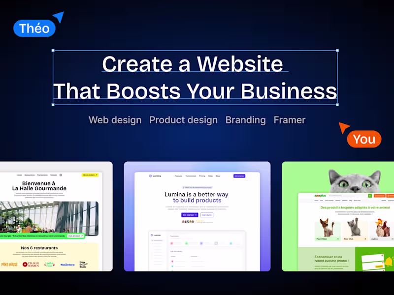 Cover image for Website (Design + Framer development)