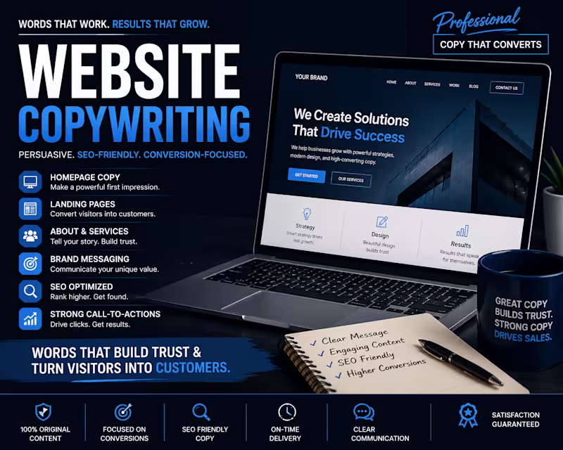 Cover image for Professional Website Copywriting for Modern Businesses
