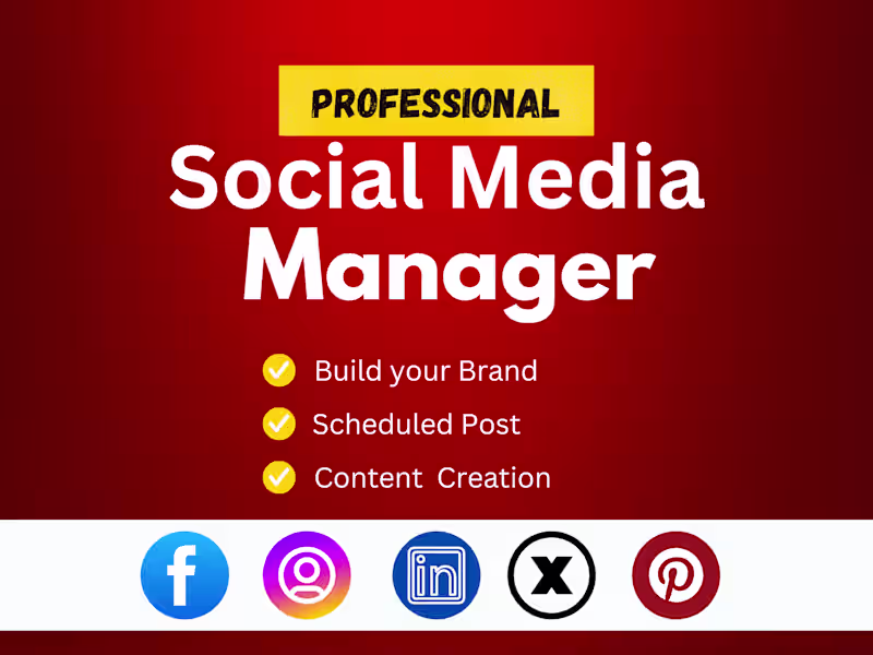 Cover image for I Will Post and Schedule Your Social Media Content Seamlessly