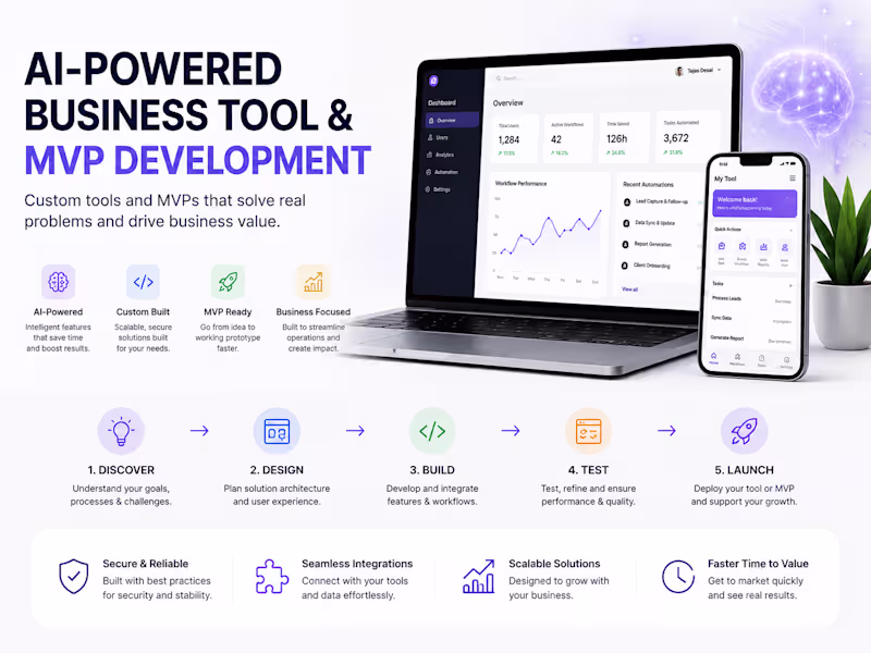 Cover image for AI-Powered Business Tool & MVP Development