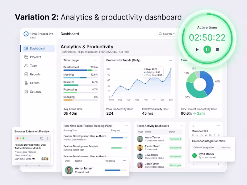 Cover image for Time-Tracker Pro — Intelligent Time