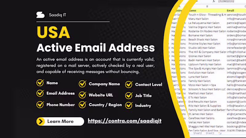 Cover image for An active email address is