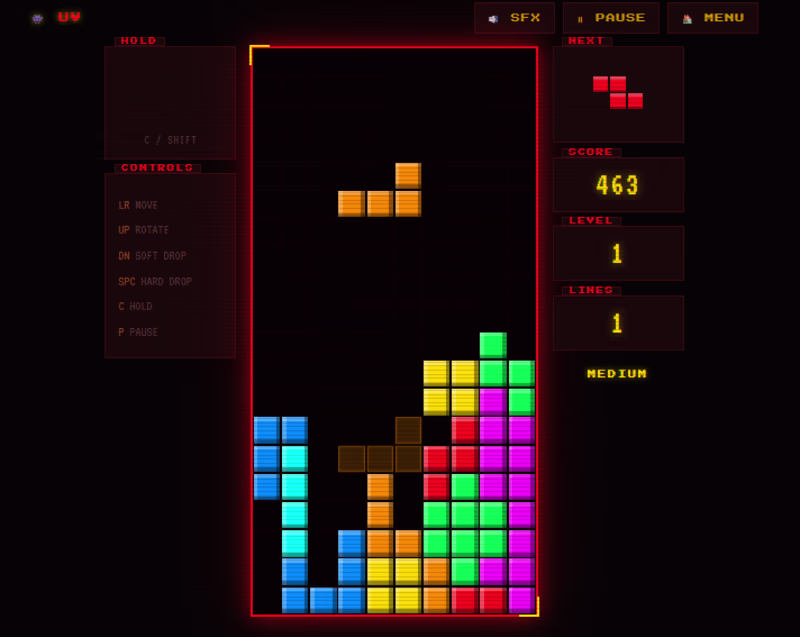 Cover image for The Tetris - Browser-Based Game