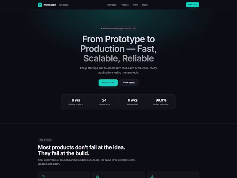 Cover image for Built this landing page with