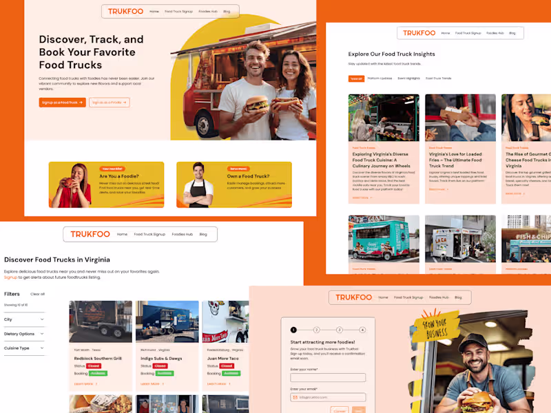 Cover image for TrukFoo | Webflow Website