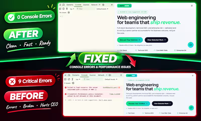 Cover image for Emergency Bug Fix (WordPress, HTML, CSS, JS)