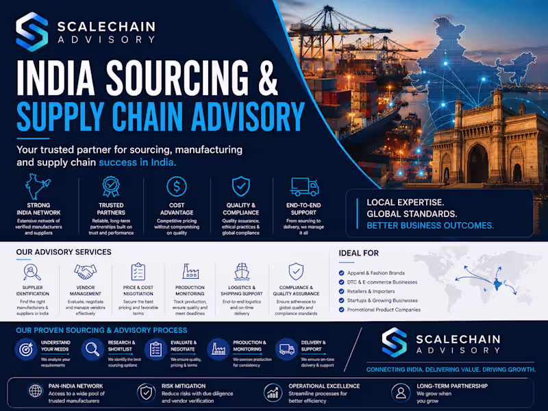 Cover image for India Sourcing & Supply Chain Advisory
