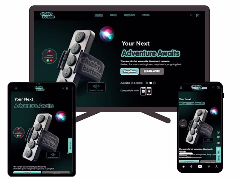 Cover image for ChubbyButtons: Shopify Redesign — 20% Sales Increase