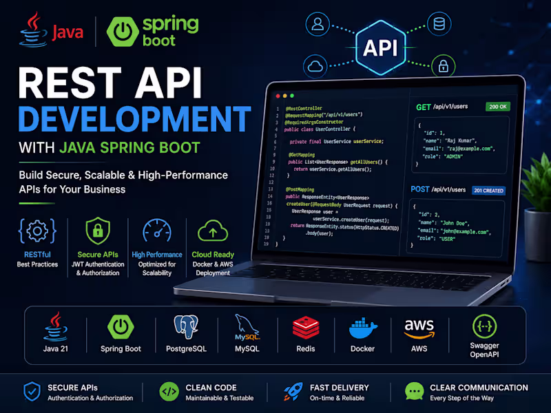 Cover image for REST API Development with Java Spring Boot
