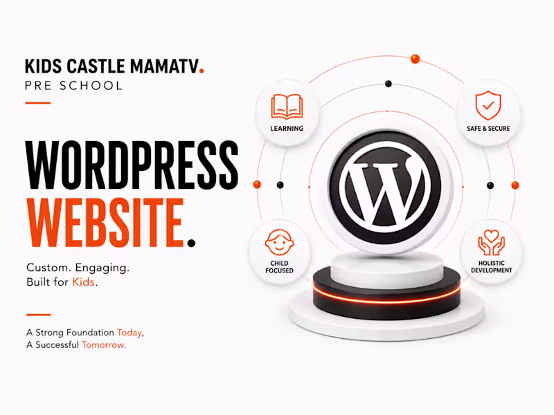 Cover image for Website Design & Development for Kids Castle Maatr TV