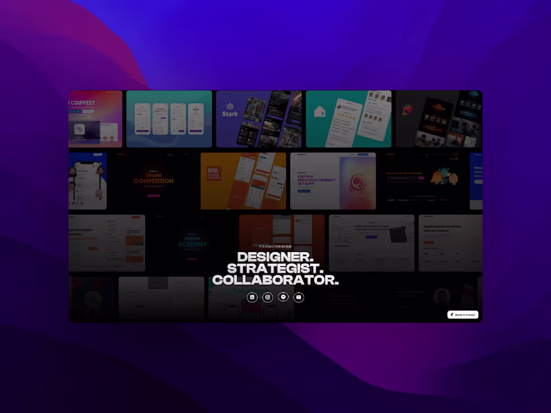 Cover image for Personal Portfolio: Fahmi/Design
