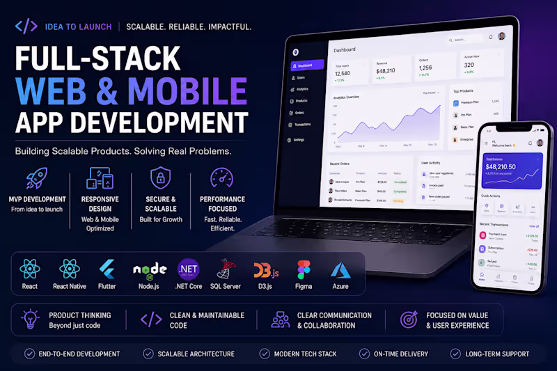 Cover image for Web & Mobile App Development