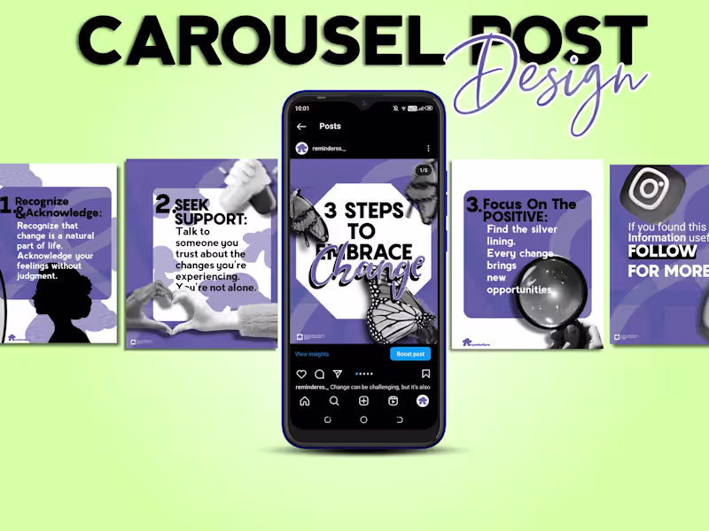 Cover image for Instagram Carousel Design