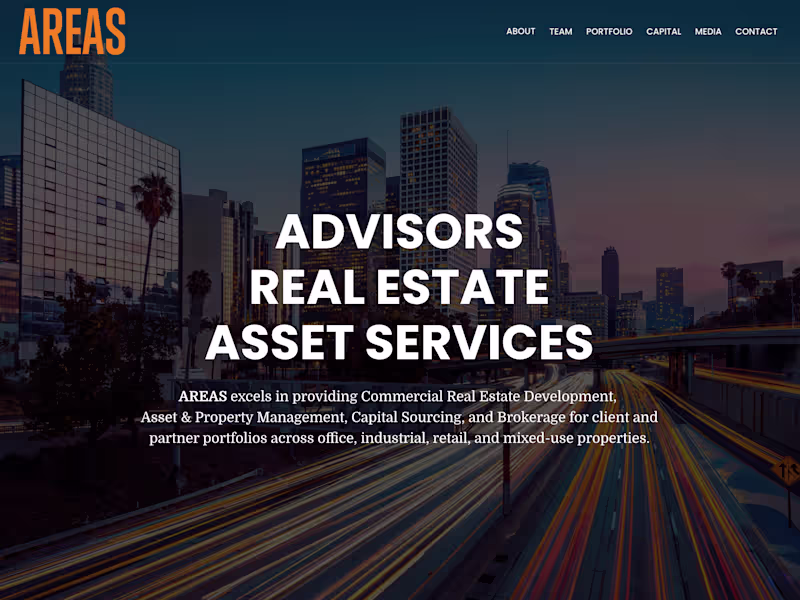 Cover image for AREAS Website Redesign