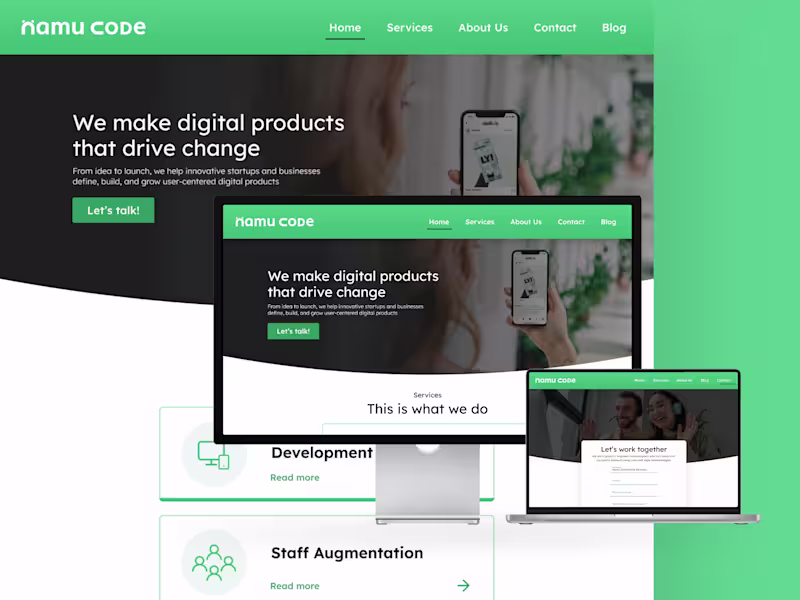 Cover image for Full website design for Namu