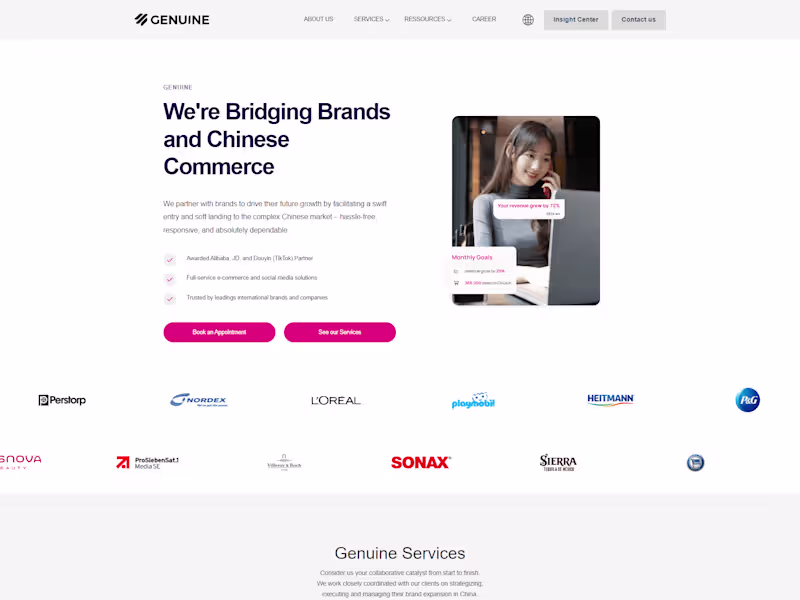 Cover image for Top China E-commerce & Social Media Marketing Agency | Genuine