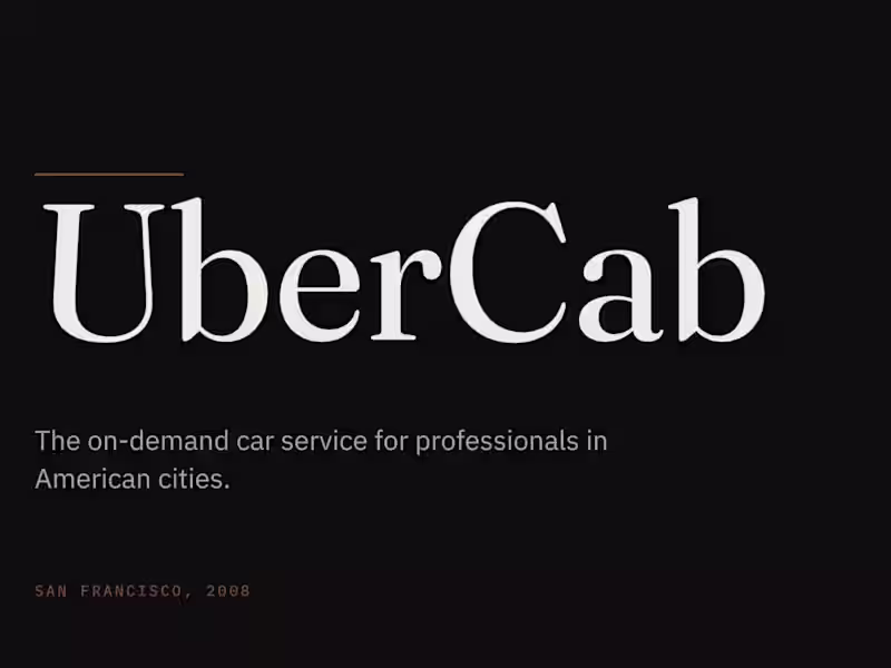 Cover image for UberCab · 2008