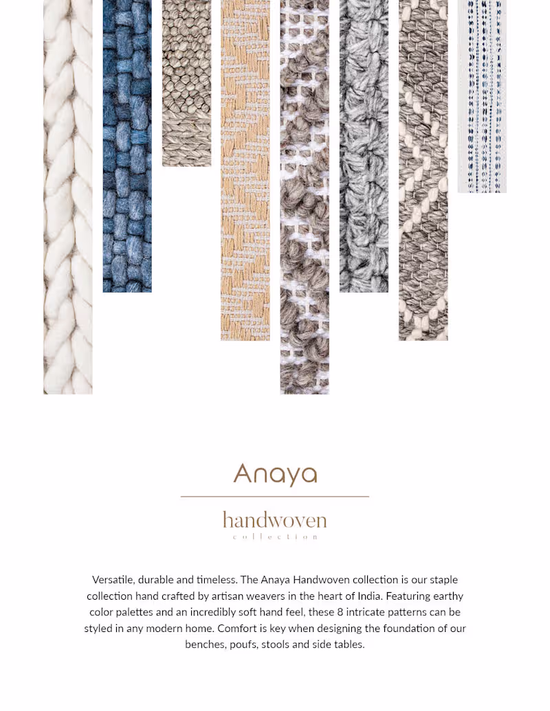 Cover image for Anaya Handwoven Catalog