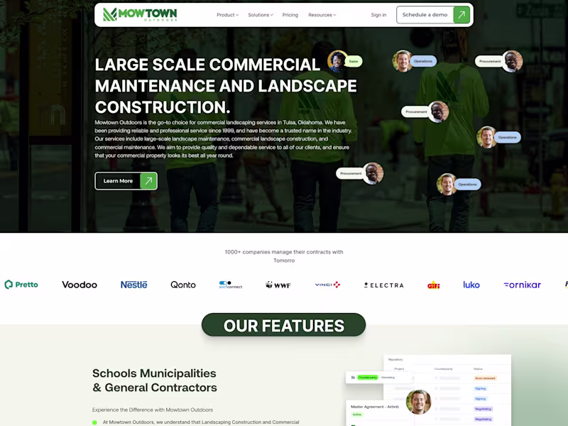 Cover image for Mowtown Outdoors – Commercial Services