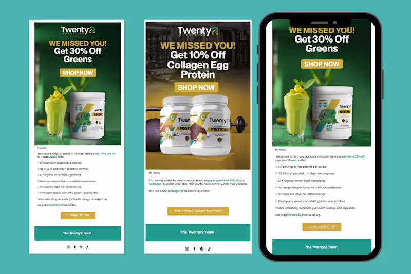 Cover image for Email Campaigns for DTC Supplement Brand