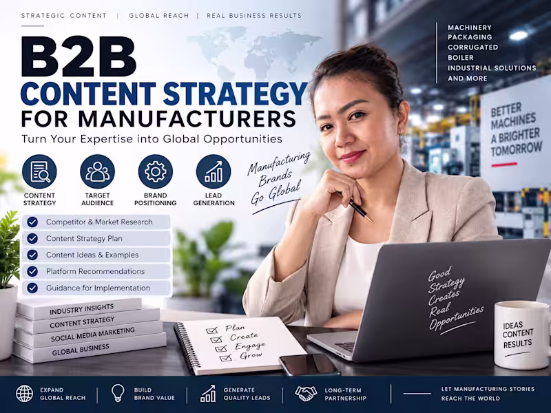 Cover image for B2B Content Strategy for Manufacturers