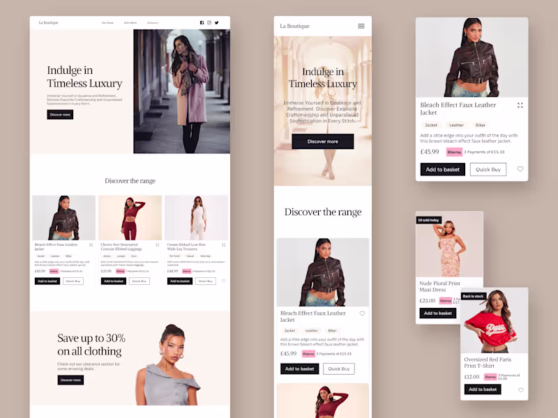 Cover image for La Boutique e-commerce website