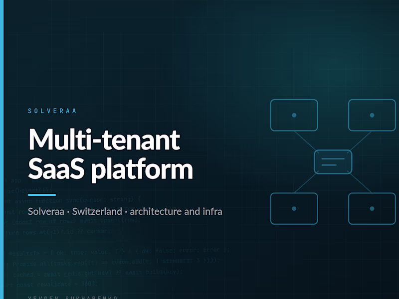 Cover image for Solveraa - a multi-tenant SaaS
