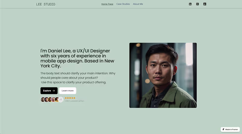 Cover image for UX/UI Designer Portfolio