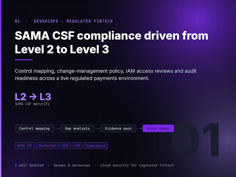 Cover image for Driving SAMA CSF maturity from Level 2 to Level 3 