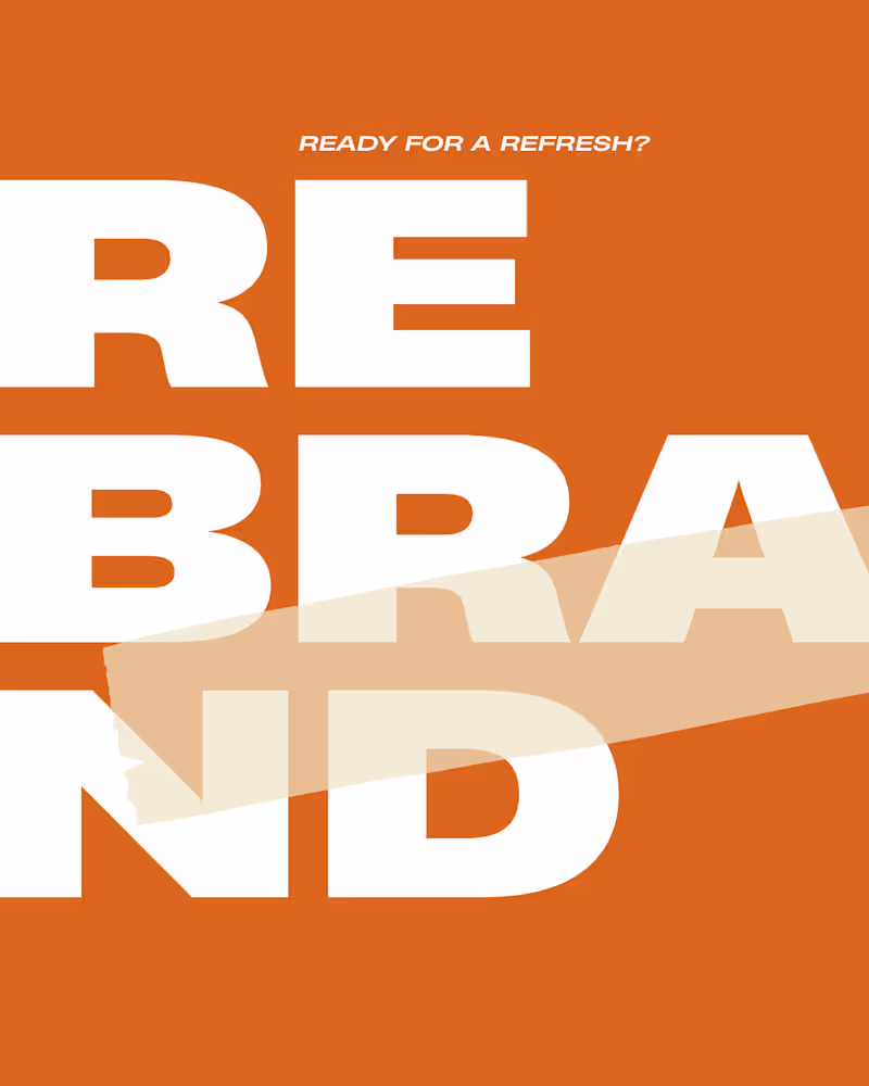 Cover image for REBRAND:  ready for a refresh?