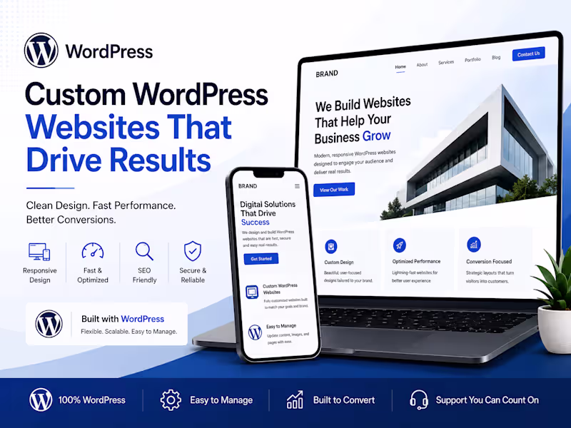 Cover image for Custom WordPress Website Design & Development