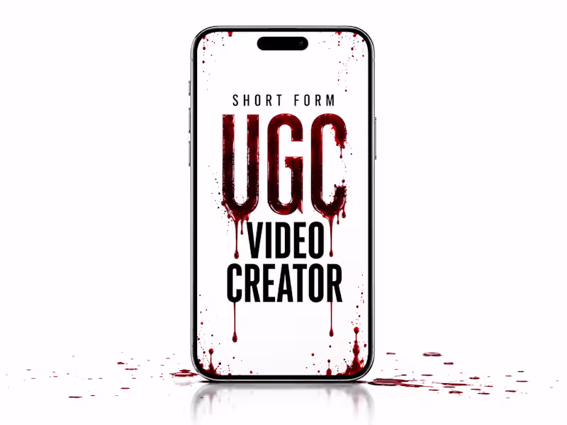 Cover image for Short-form UGC Creator (Instagram+ Tiktok)