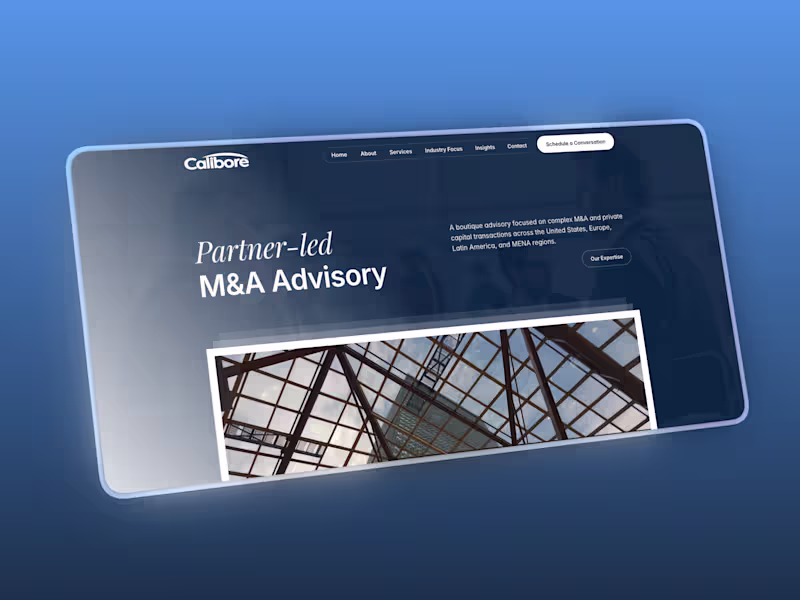 Cover image for Calibore — Framer Website Development
Description
Framer