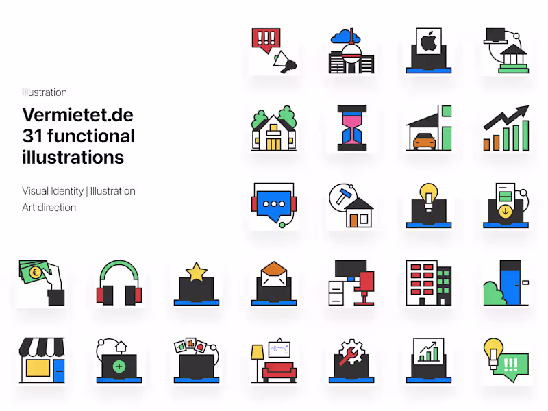 Cover image for Vermietet.de Visual Identity Rebranding