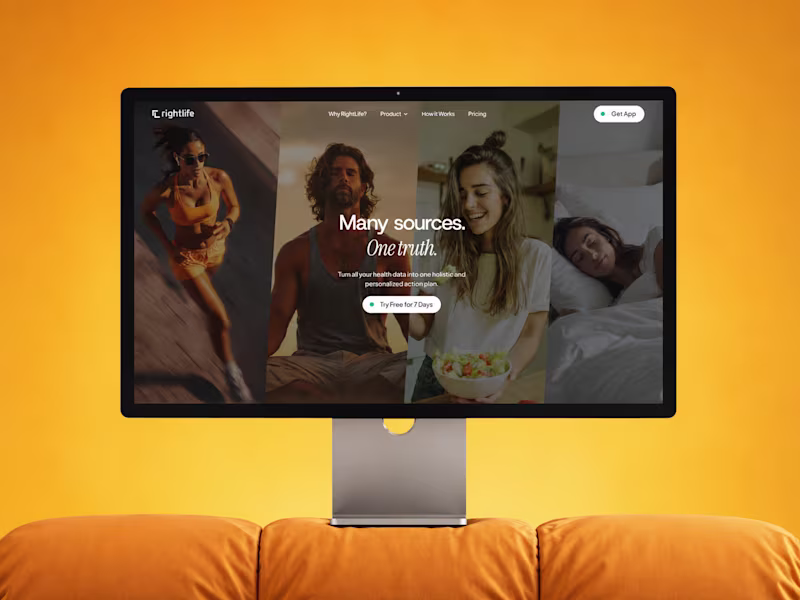 Cover image for RightLife.com - Framer Website Design & Development
