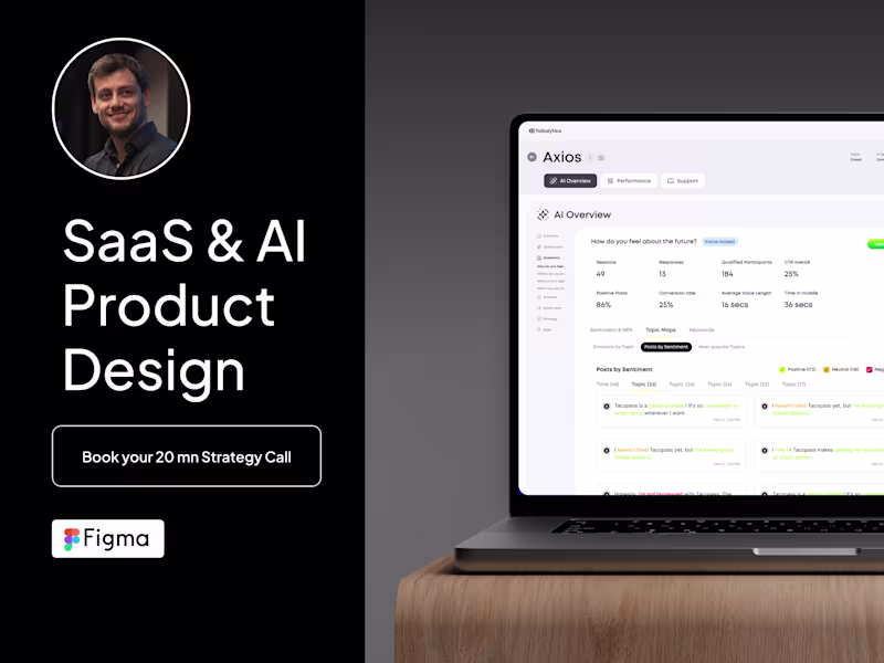 Cover image for SaaS & AI Product Design (Web App UI/UX)
